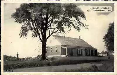 East Vassalboro Maine ME Friends Church Vintage Postcard • $5.80