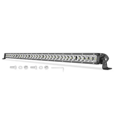 Hidden Grille Slim 30 /32  LED Light Bar Single Row Spot Flood Driving Lamp 12V • $88.99