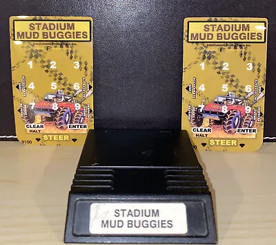 Stadium Mud Buggies Game Cartridge With 2 Overlays (Intellivision 1989) • $250