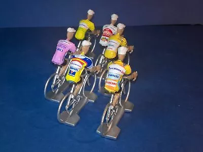 Lot Of 6 Marco Pantani Cyclists - 1/32 Scale - Cycling Figure • $16.23