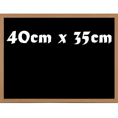 £8.99 • Buy Premium Blackboard Magnetic Wooden Framed Office Notice Menu Chalk Board 40x35cm