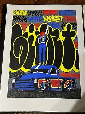 Mike Giant Art Print Graffiti Girl Lowrider • $80