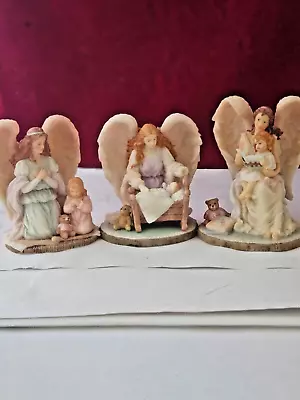 1996 Seraphim Classics Set Of 3   Angels To Watch Over Me   Roman Exclusive Nice • $9.99