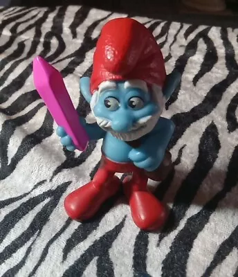 McDonalds Papa Smurf Toy Figurine 2013 Collectible 3  Tall • $9.99