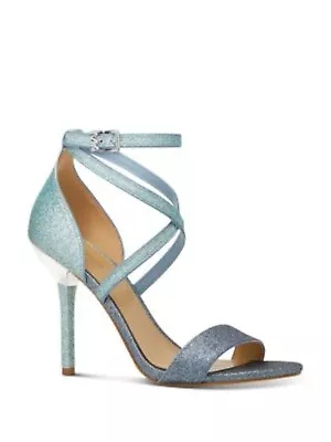 MICHAEL MICHAEL KORS Womens Blue Astrid Toe Stiletto Heeled Sandal 7.5 M • $38.99