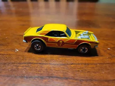 Vintage Hot Wheels 1969 Redline Yellow #7 Heavy Chevy Hong Kong • $50