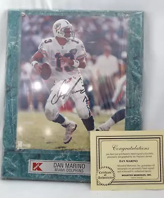 Dan Marino Signed 8x10 Photo Mounted Memories Autographed Picture COA (1) • $85