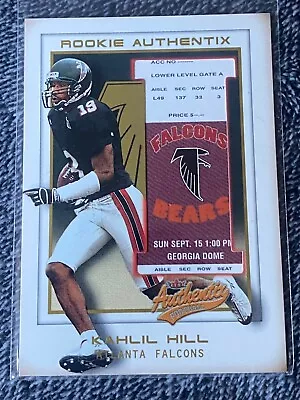 2002 Fleer Authentix Rookie Authentix /1250 Kahlil Hill #132 Rookie RC • $2.99