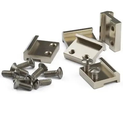 Massoth G Scale ~  15mm Nickel Plated Rail Connector Clamps ~ Fits LGB PIKO (50) • $77.97