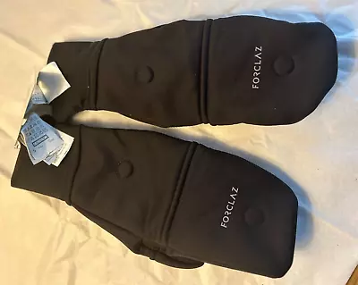 Black Forclaz TREKKING 500 Black Fingerless Mittens Fold Over Size S NEW NWT • $9