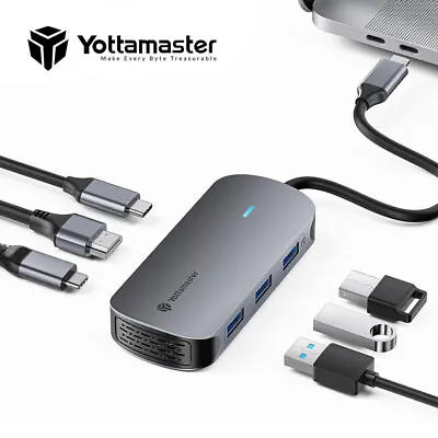 Yottamaster USB C Hub Multiport TypeC To 3.0 4K HDMI Adapter For MacBook Pro/Air • $15.99