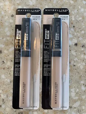 2 Pack New Sealed Maybelline FIT ME Concealer  Light/Medium .23fl Oz Each • $15.99