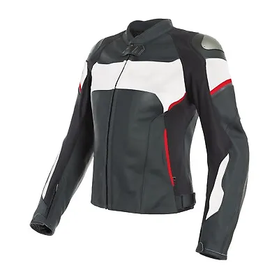 Womens Motorcycle Racing Jacket Armored Genuine Cowhide Motorbike Leather Jacket • $59.99