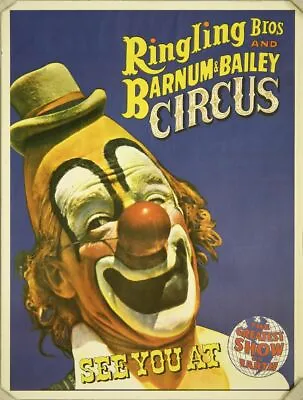 $12.95 • Buy Circus, Clown, Carnivals, Posters, Vintage Photo Reproduction High Quality 045