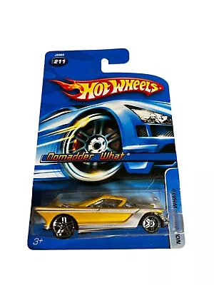 2006 Hot Wheels Collector #211 NOMADDER WHAT Yellow W/Chrome Pr5 Spokes • $2.90