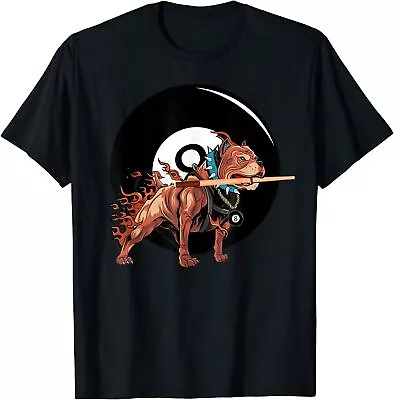 NEW LIMITED Pitbull Dog Pool Player Billiard Fun Gift Idea Fun Tee T-Shirt S-3XL • $17.99