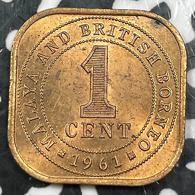 1961 Malaya & British Borneo 1 Cent (Many Available) High Grade! (1 Coin Only) • $5