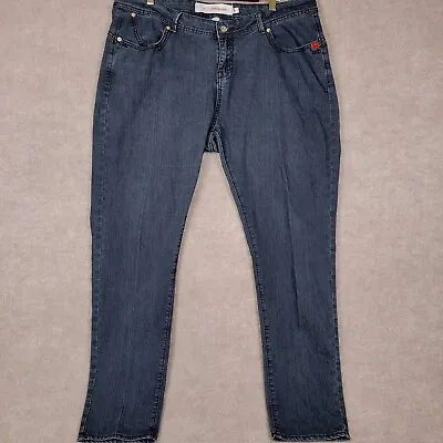 Vintage ECKO Red Denim Jeans Women's 20 Black Highrise Stretch Y2K Pants 40×21 • $13.89