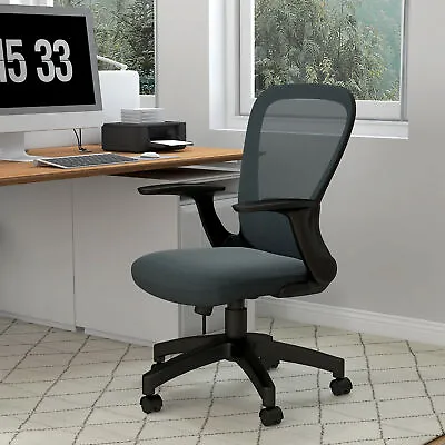 Ergonomic Mesh Office Chair With Adjustable Arm Lumbar Back Support • £45.99