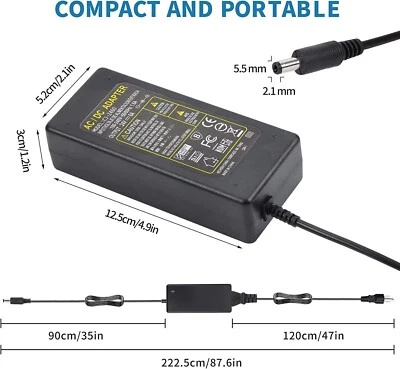 $20 • Buy 24V 6A 144W Power Supply Adapter 100-240V AC To DC 24 Volt 6Amp Power CJ-2460