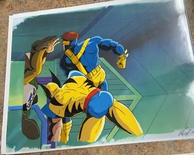 X-Men Cyclops And Wolverine Animation Production Cel & Background Marvel • $149.99