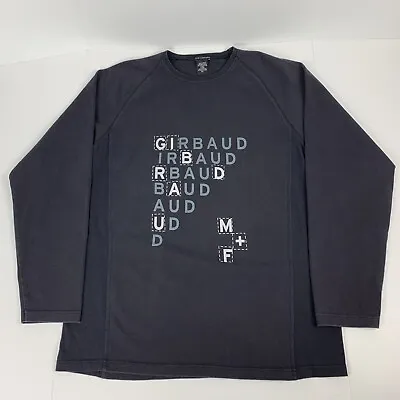 Y2k Vintage Marithe Francois Girbaud Long Sleeve Faded Black T-Shirt XXL 2XL • $24.98