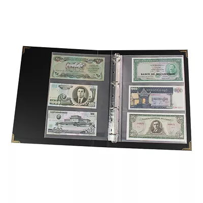 300Pcs Pocket Currency Page Paper Money Album Banknote Storage Collection Holder • $25.59
