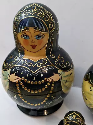 Vintage Russian Matryoshka Set 10 Nesting Dolls ~ Hand Painted - Smallest Is 1cm • $45