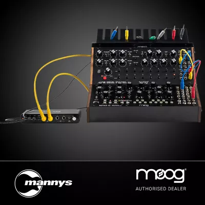 $2199 • Buy Moog Sound Studio W/ DFAM, Mother-32, 2-Tier Rack, Mixer, Cables & Accessories