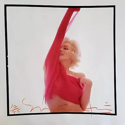 Marilyn Monroe Original Limited Edition Fine Art Print Nude With Red Scarf 1962 • £963.78