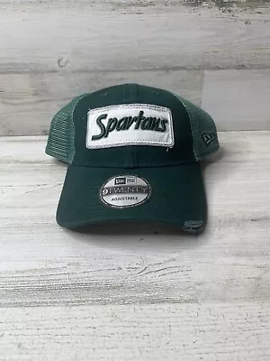 New Era Green/Natural Michigan State Spartans New Era 9TWENTY Adjustable NWT! • $24.99