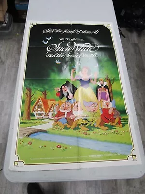 Vintage Movie Theater Poster *SNOW WHITE AND THE SEVEN DWARFS*  27  X 41  • $9.99