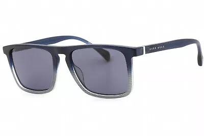 HUGO BOSS BOSS 1082/S 026O IR Sunglasses Matte Blue Frame Grey Lenses 54mm • $61.89