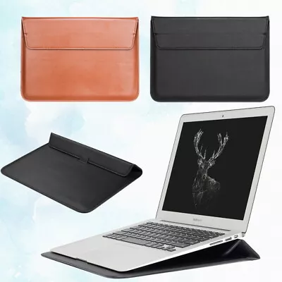 £7.44 • Buy Sleeve PU Leather Laptop Bag Stand Case Fit Dell XPS Inspiron 11  13  14  15.6 