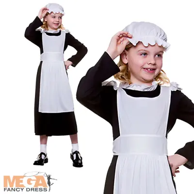 £9.99 • Buy Victorian Poor Maid Girls Fancy Dress Book Day Week Kids Childrens Child Costume