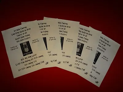 5 Vietnam War VC Propaganda Leaflets Against US 44th MEDICAL Brigade VIETNAM  • $6.25