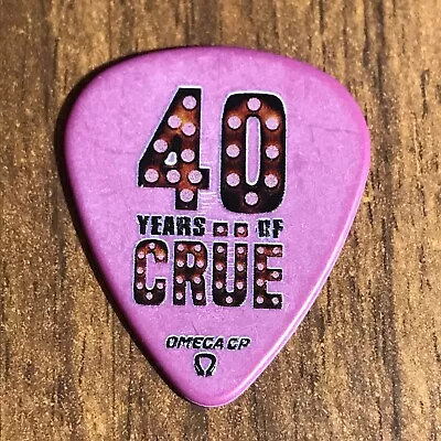 Motley Crue Mick Mars 40 Years Tour Guitar Pick #3 • $4.99