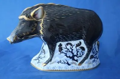 £259 • Buy Royal Crown Derby The Wild Boar Paperweight - Brand New / Boxed