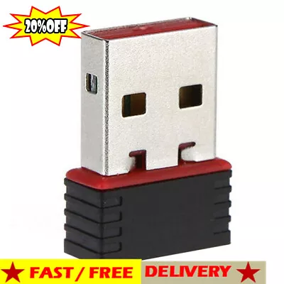 USB2.0 WiFi Wireless Adapter Mini Network Dongle Adapter 802.11n G8B3 A9Y6 • $1.71