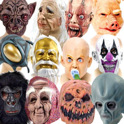 £14.99 • Buy Horror Mask Fancy Dress Halloween Scary Mens Ladies Womens Adults Costume Masks