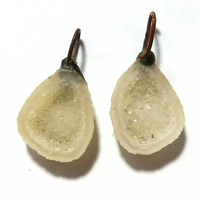 Distressed Tabasco - Tiny Mexican Geode Polished Halves With Ring  TABD24 • $18.60