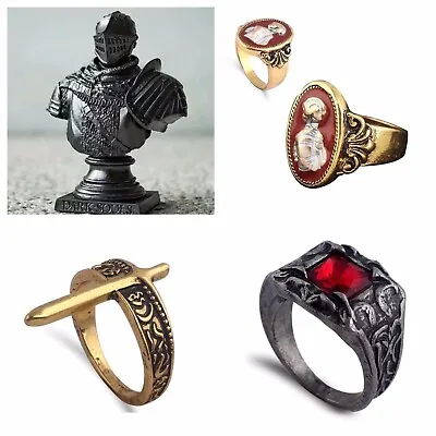 Dark Souls Figure Bust And Rings X 8 Bundle RPG RARE Gaming Jewellery PC AUS • $119.95