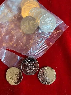50p Pence Coin Withdrawal From The European Union 2020 Out Of Sealed Bag • £1.99