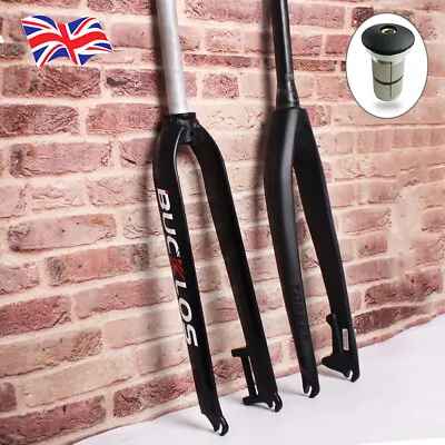 £88.91 • Buy MTB Bike Rigid Fork 26/27.5/ 29  Straight/Tapered Tube Carbon 1-1/8  Disc Brake