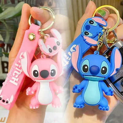£4.99 • Buy Cute Stitch Keychain Couple Ins Pendant Bag Charm Car Doll Ornament Small Gift
