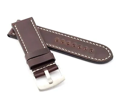 Marino Parallel : SHELL CORDOVAN Leather Watch Strap BROWN 22 24 & 26mm • £45
