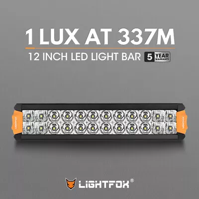 Lightfox 12inch Osram LED Light Bar Slim Dual Row Spot Flood Combo Lamp Offroad • $29.95