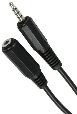 3.5mm 4 Pin TRRS Jack Male Plug 4 Pole Jack Female Socket Extension Lead 1m • £4.29