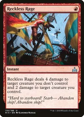 Reckless Rage [Rivals Of Ixalan] - Magic: The Gathering - NM • $2.70