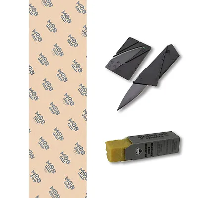 Mob Grip Tape Skateboard Griptape Clear 9  X 33  With Cutter And Cleaner Combo • $17.25